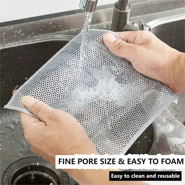 Multipurpose Wire Dishwashing Rags (Pack Of 4)