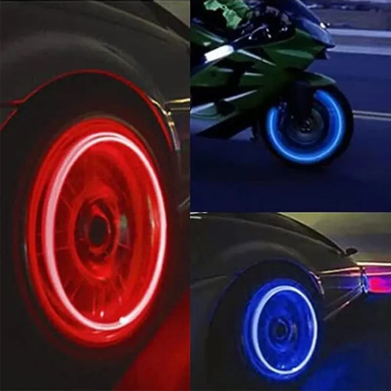 Tyre LED Air Valve Cap With Motion Sensor for Car & Bike