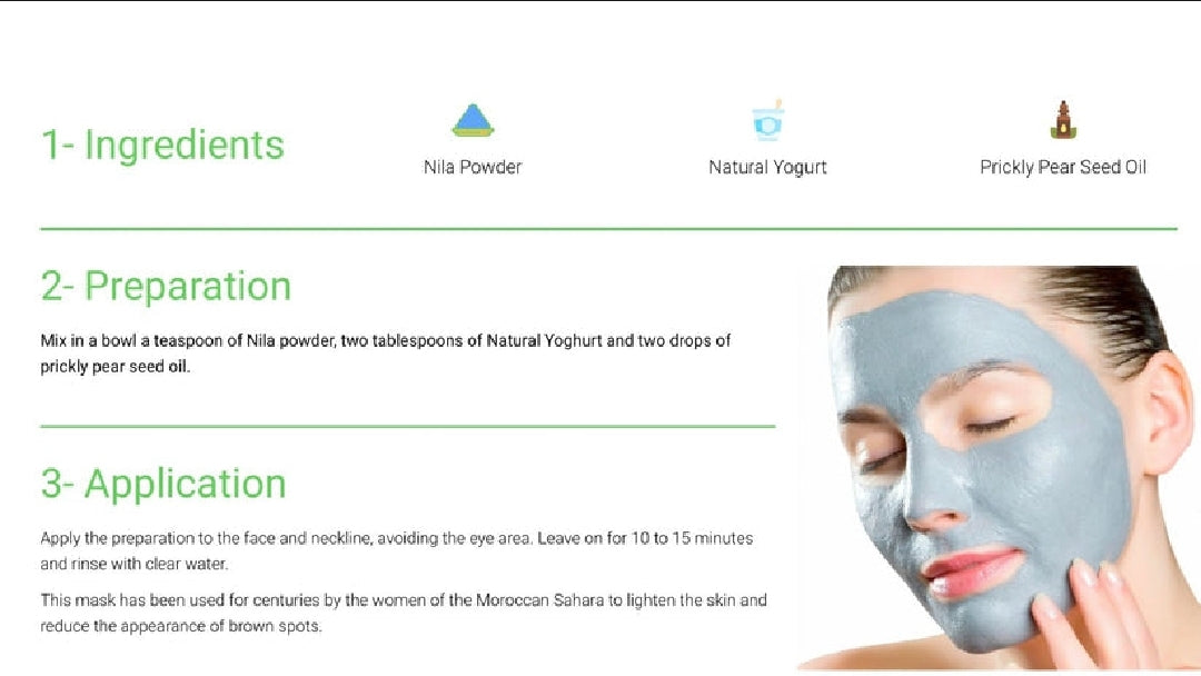 Moroccan Mask Nila Powder 100% Pure