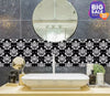 Black and White Pattern Wall & Tile Stickers