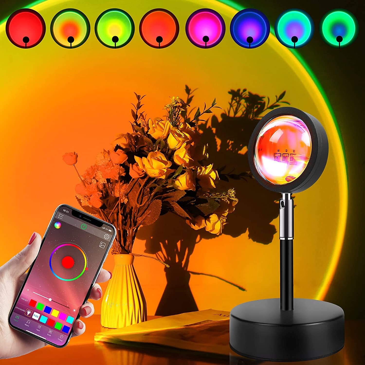 Sunset RGB Projector Lamp