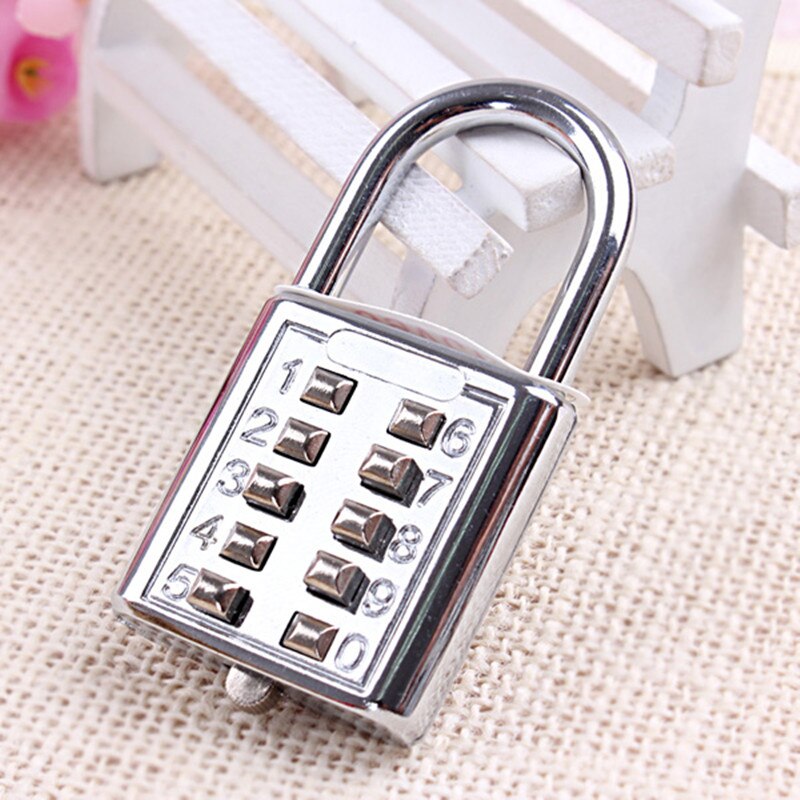 10 Digit Push Button Padlock