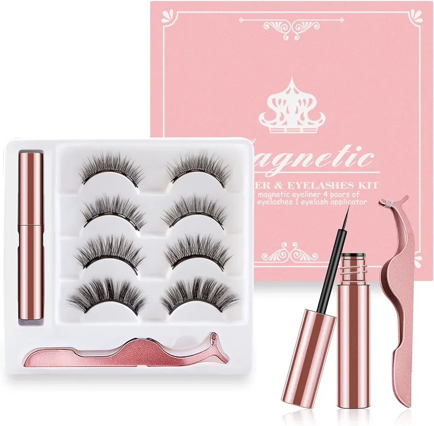 Reusable Magnetic Eyelashes & Eyeliner kit